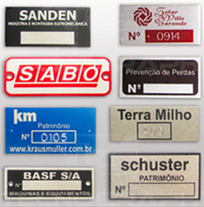 Etiqueta Personalizada Metal Sorocaba - Etiqueta Metálica Grande São Paulo