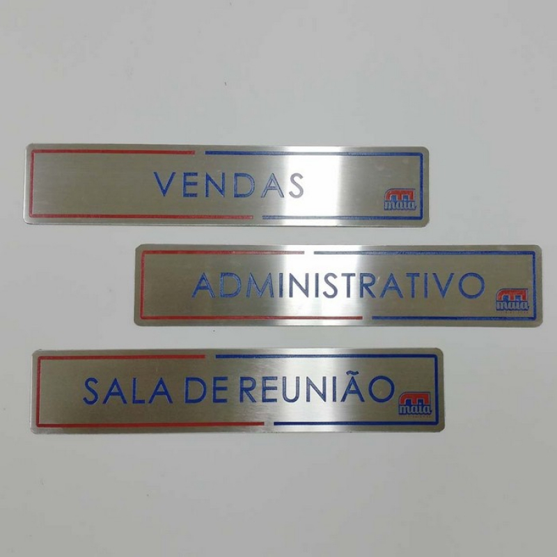 Fabricante de Placas de Identificação de Salas Anhanguera - Placa de Identificação de Portas