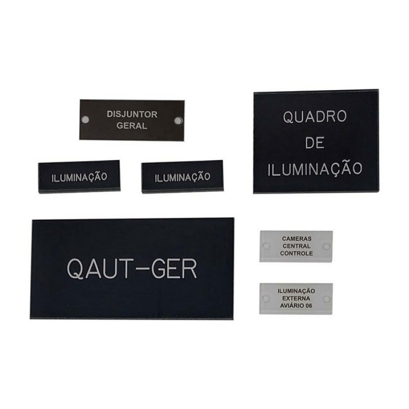 Fabricante de Plaqueta Inox para Painel Elétrico Arujá - Plaqueta de Identificação Inox