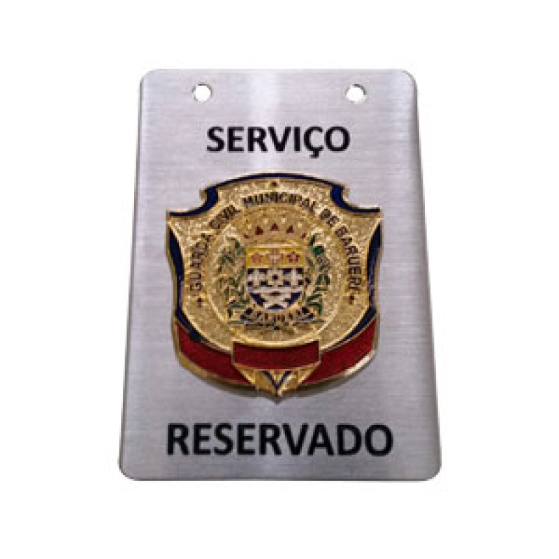 Placa de Identificação de Mesa Acrílico Valores Manaus - Placa de Identificação de Porta