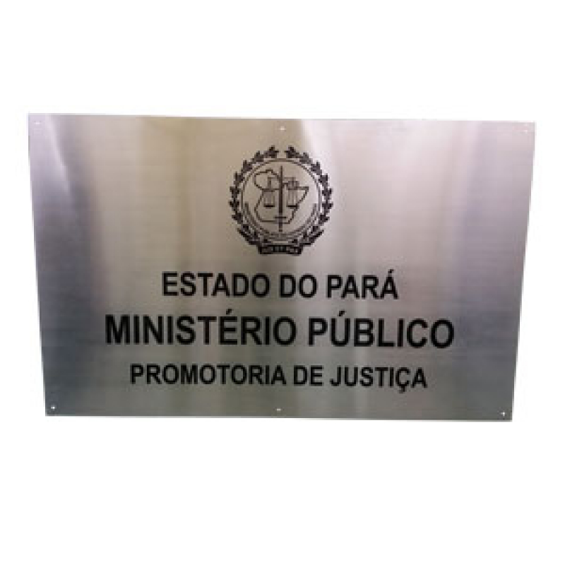 Placa de Identificação de Mesa Acrílico Jaguaré - Placa de Identificação São Paulo