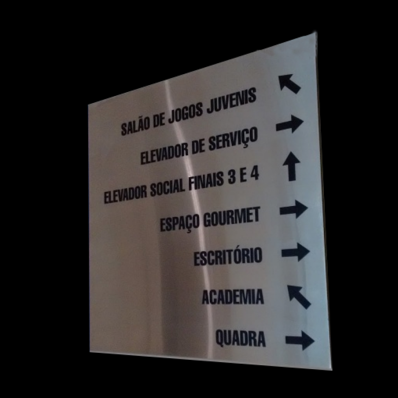 Placa Personalizada de Sinalização Cotação São José do Rio Preto - Placa Sinalização Personalizada