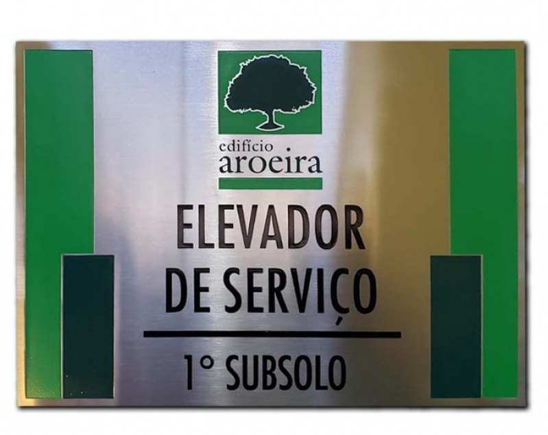 Placas de Identificação em Inox Curitiba - Placas de Identificação Personalizadas