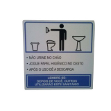 fabricante de placas de identificação de banheiros Perus