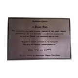 onde comprar placa de homenagem em inox personalizado São Caetano do Sul