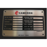 placa de identificação em aço inox Pinheiros