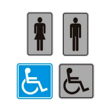 placas de identificação de banheiros valor Atibaia