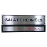 placas de identificação de setores personalizadas valor São Carlos