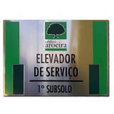 placas de identificação em inox Curitiba