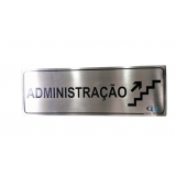 placas de identificação para portas valor Vila Carrão