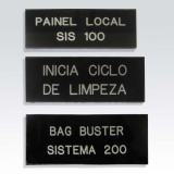 plaquetas em inox para quadros de comando preço Capão Redondo