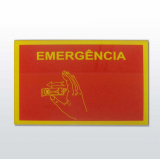plaquetas em inox para quadros de comando Araraquara