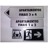 quanto custa placa sinalização personalizada Belo Horizonte