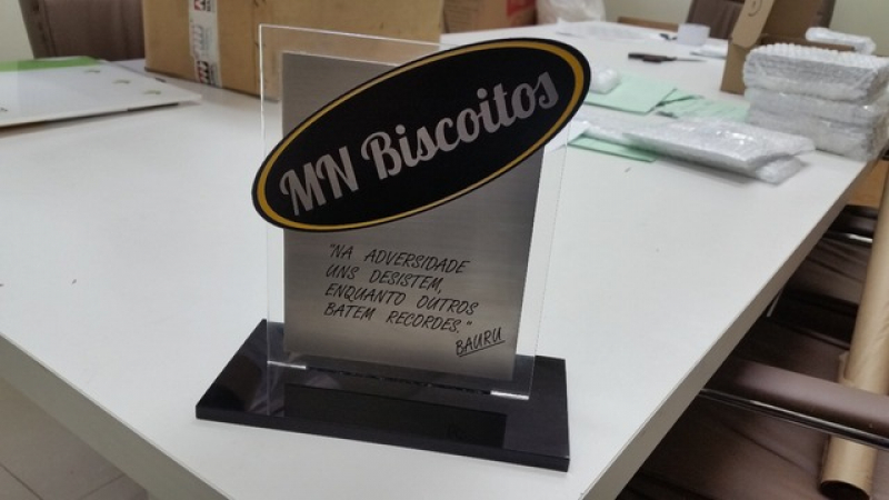 Troféu Futebol Personalizado Mogi Mirim - Mini Troféu em Acrílico